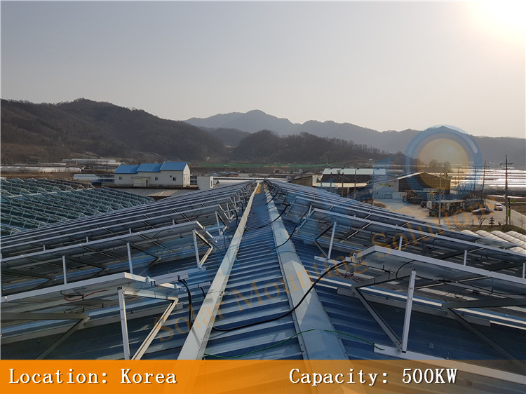 韓國500KW屋頂項目-晨科光伏支架CK-CTA系列的應(yīng)用